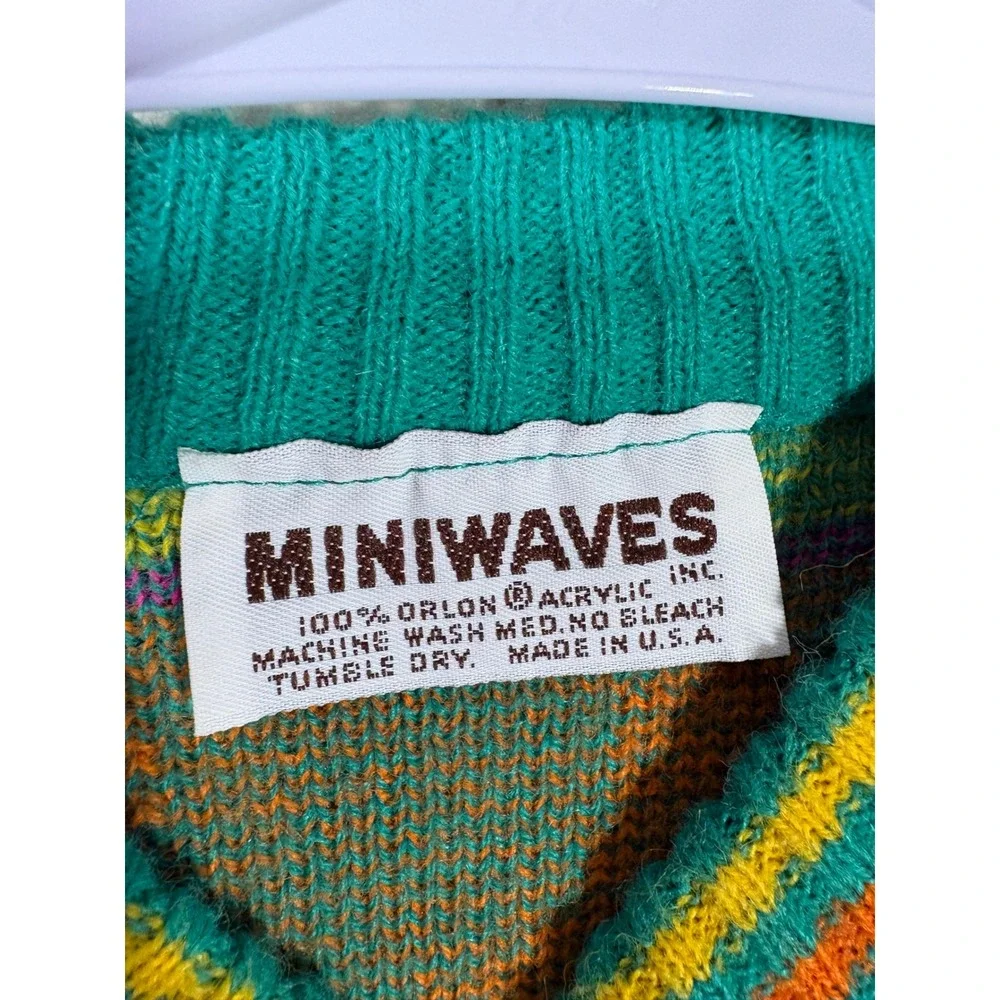 Vtg Miniwaves Kids Giraffe Knit Sweater Skirt Set S kidcore Kitsch 80s 90s